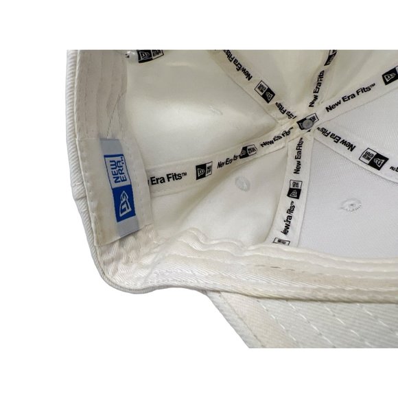 New Era Fits Detroit Pistons Cap / Hat Adjustable White Red One Size NBA - Picture 5 of 5